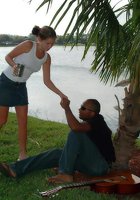 Межрасовый чувственный секс на курорте 1 фотография