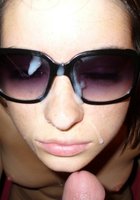 Сексуальная телочка в нижнем белье отсосала 18 фотография