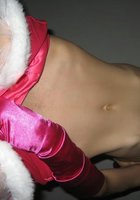 Худая Алина в неплохом белье грешит в спальне 15 фотография